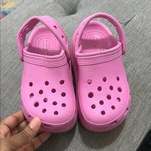 Kids Pink Croc Clogs